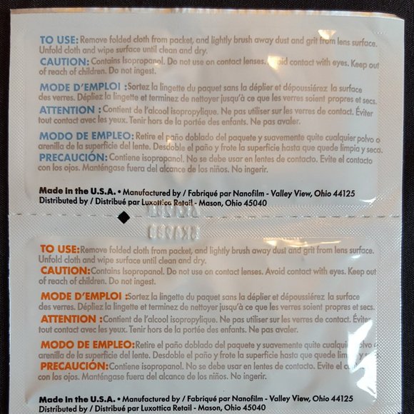 LensCrafters LENS WIPES - (3x) 60 Packs - Crafters Cleaner, camera, phone - Picture 6 of 7